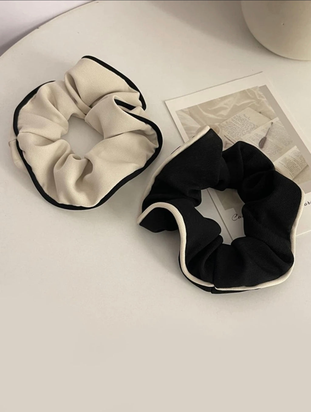 🖤 Classic Duo Scrunchie Set